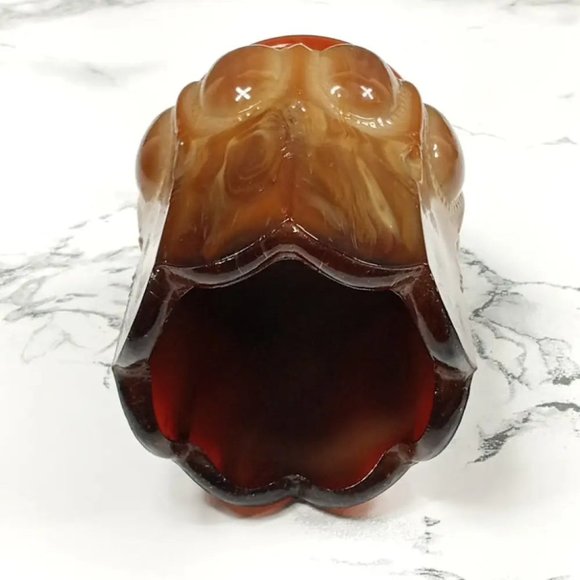 Degenhart Glass Beaded Oval Trinket Toothpick Paperweight Vintage - Picture 6 of 7